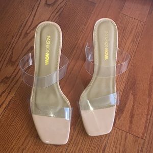 Fashion Nova Clear Heels